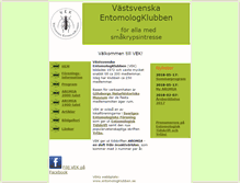 Tablet Screenshot of entomologklubben.se